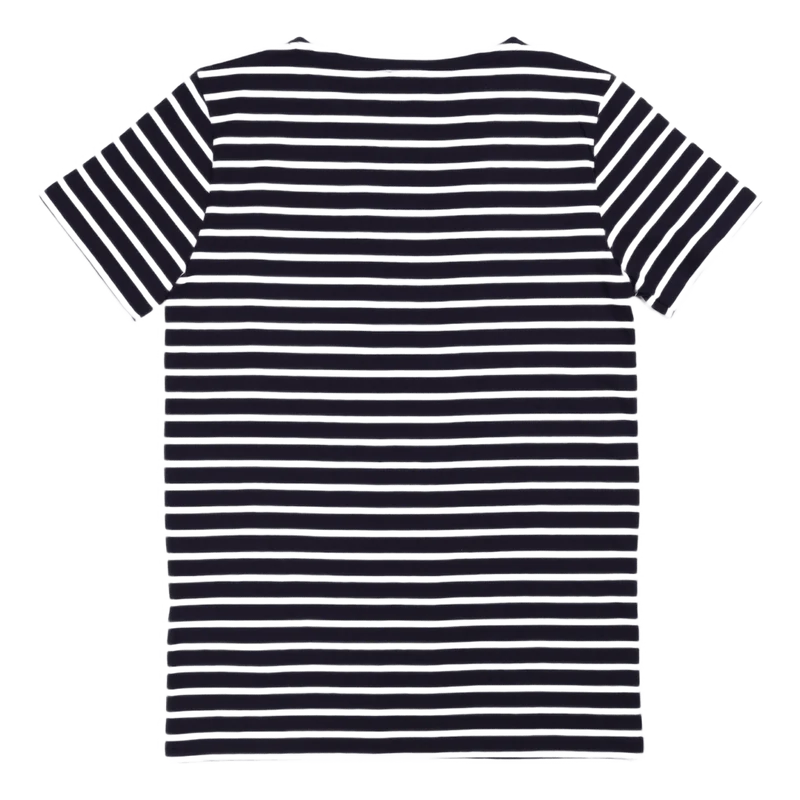 Striped Breton Shirt "hoëdic" Navire Navy/ White