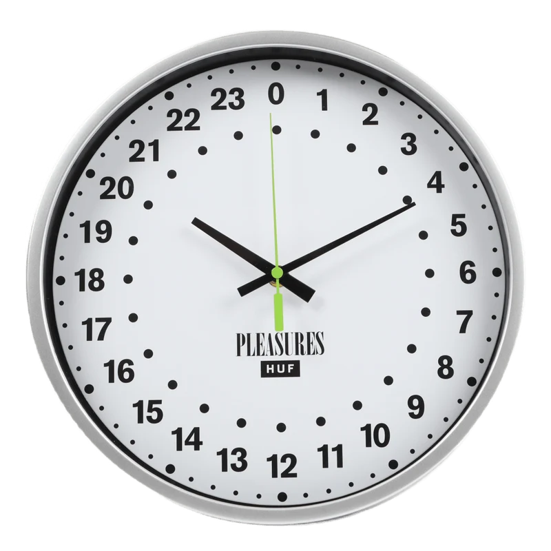 HUF X PLEASURES SANFORD CLOCK WHITE