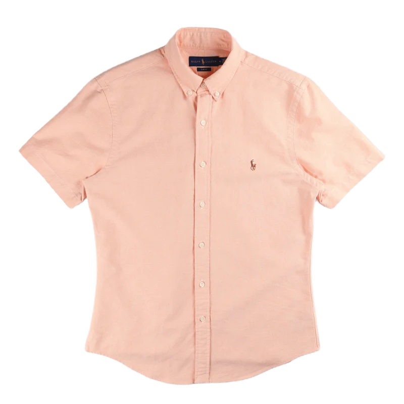 Slim Fit Oxford Shirt Spring Orange