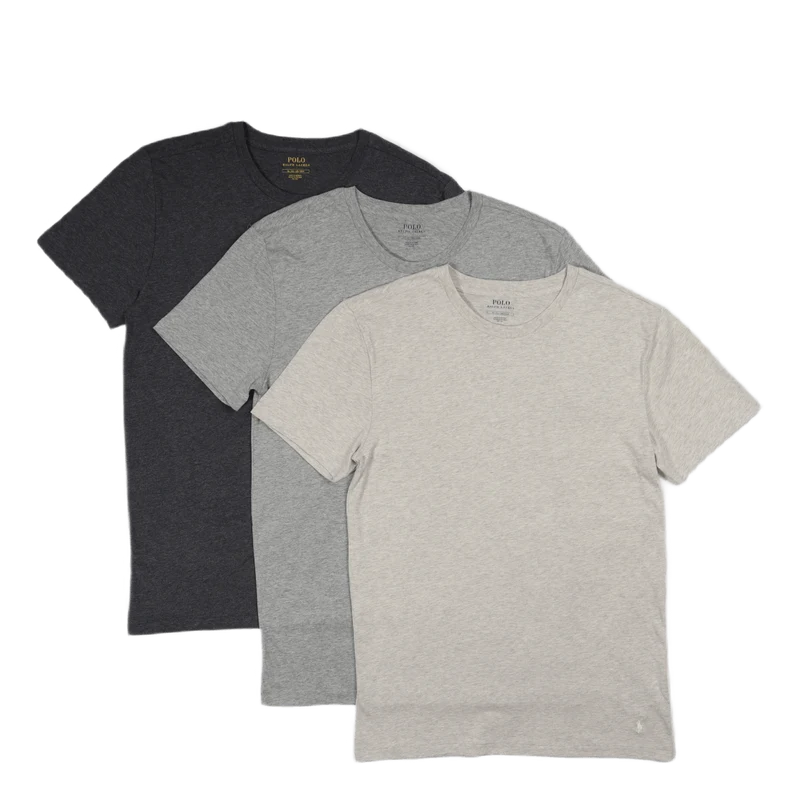 Slim Crewneck 3-Pack 3Pk And Htr/Lt Sp Gry/Chcl Htr