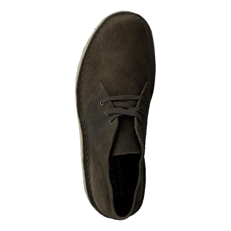 Desert Coal Olive Suede