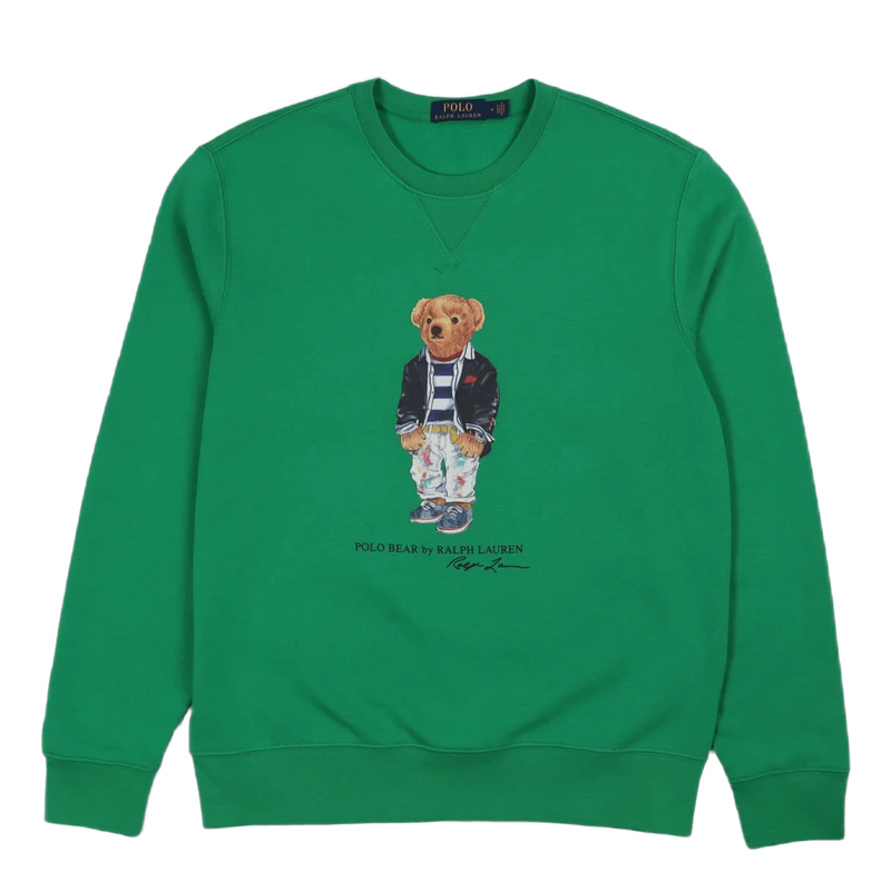 Polo Bear Fleece Sweatshirt Cr21 Cruise Green Clr Shp Bear
