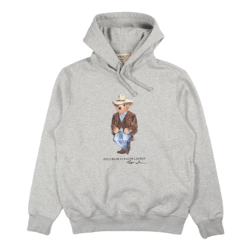 Polo Bear Fleece Hoodie Cr21 Andover Htr Cowboy Bear