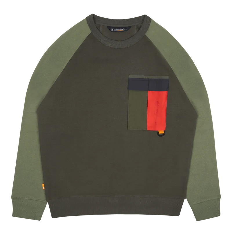 Raeburn X Ek+ Pocket Crew Neck Grape Leaf