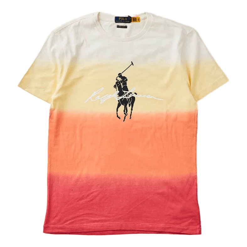 Custom Slim Fit Dip-Dyed Graphic T-Shirt
