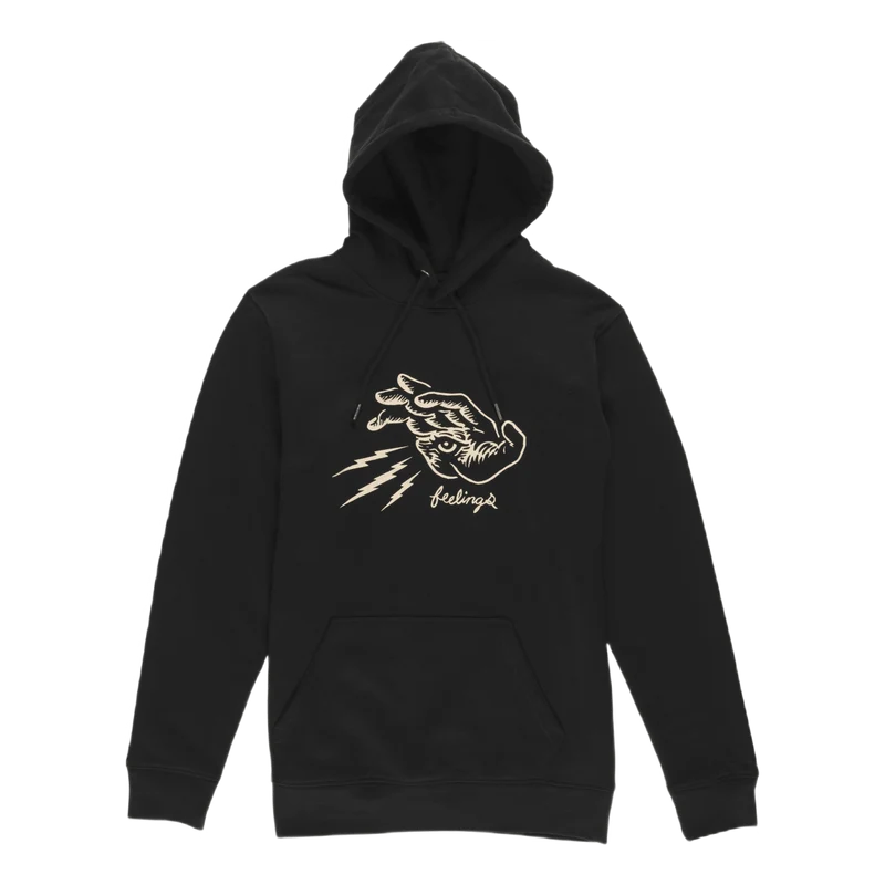 Hand Hooded Sweatshirt Black