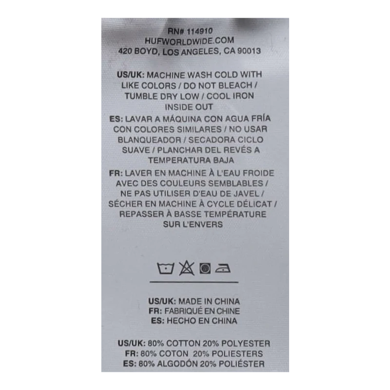 Huf X Thrasher Bayview P/o Hoo Black