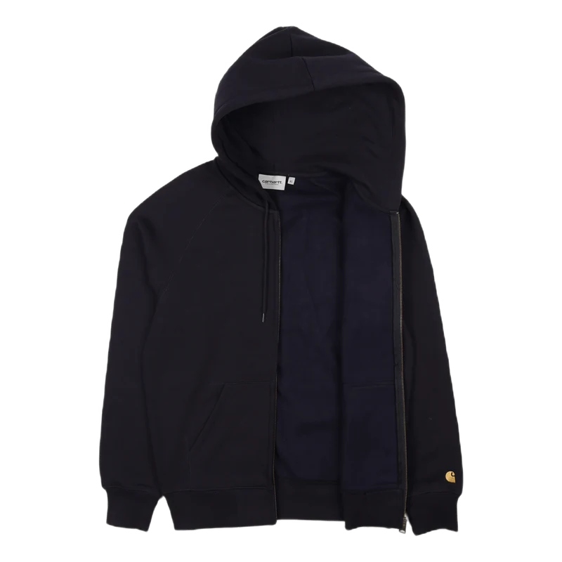 Hooded Chase Jacket Dark Navy / Gold