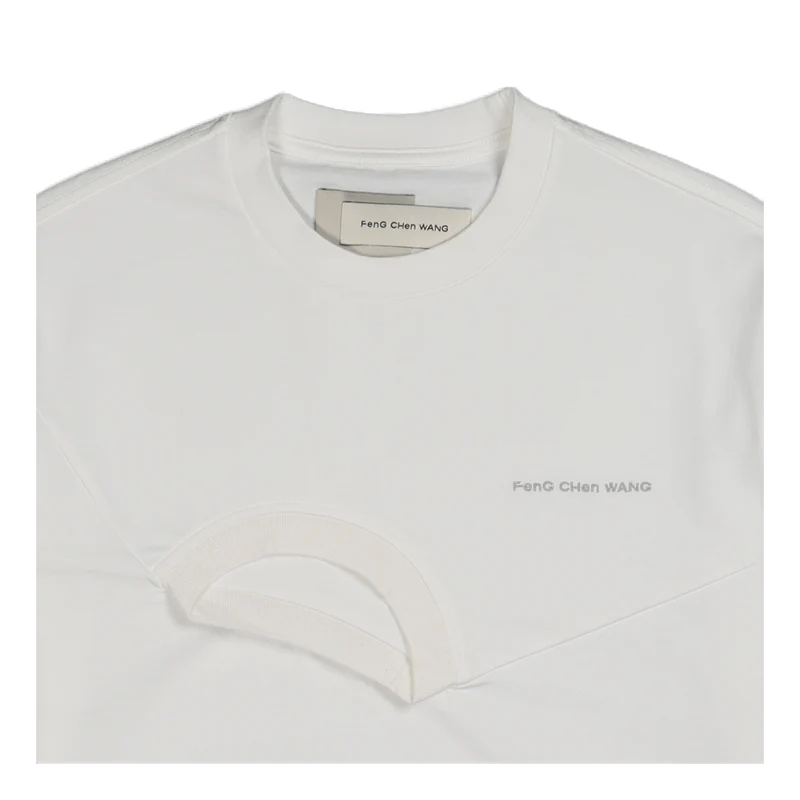 Shirting Panelled Sweater White