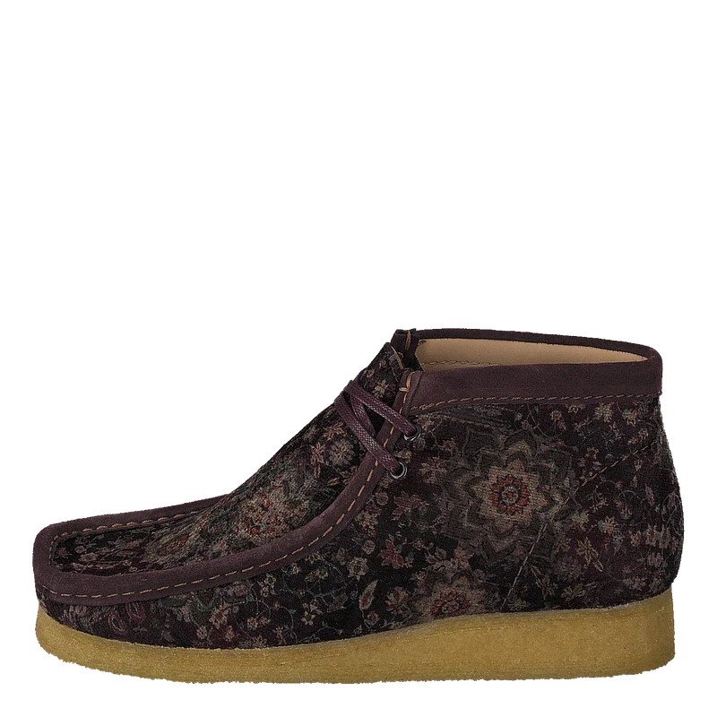 Wallabee Boot Burgundy Velvet