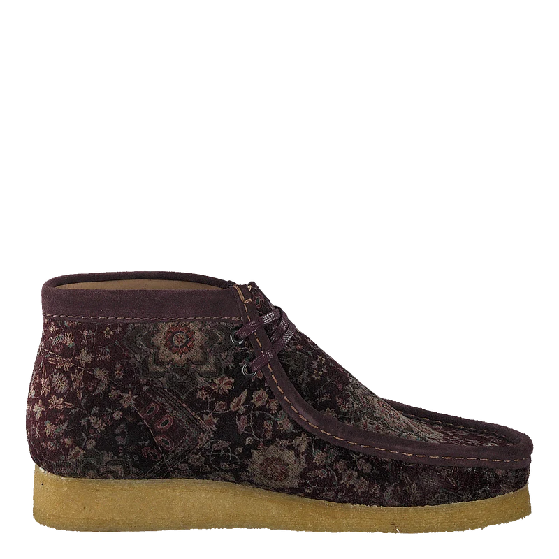 Wallabee Boot Burgundy Velvet