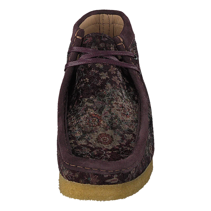 Wallabee Boot Burgundy Velvet