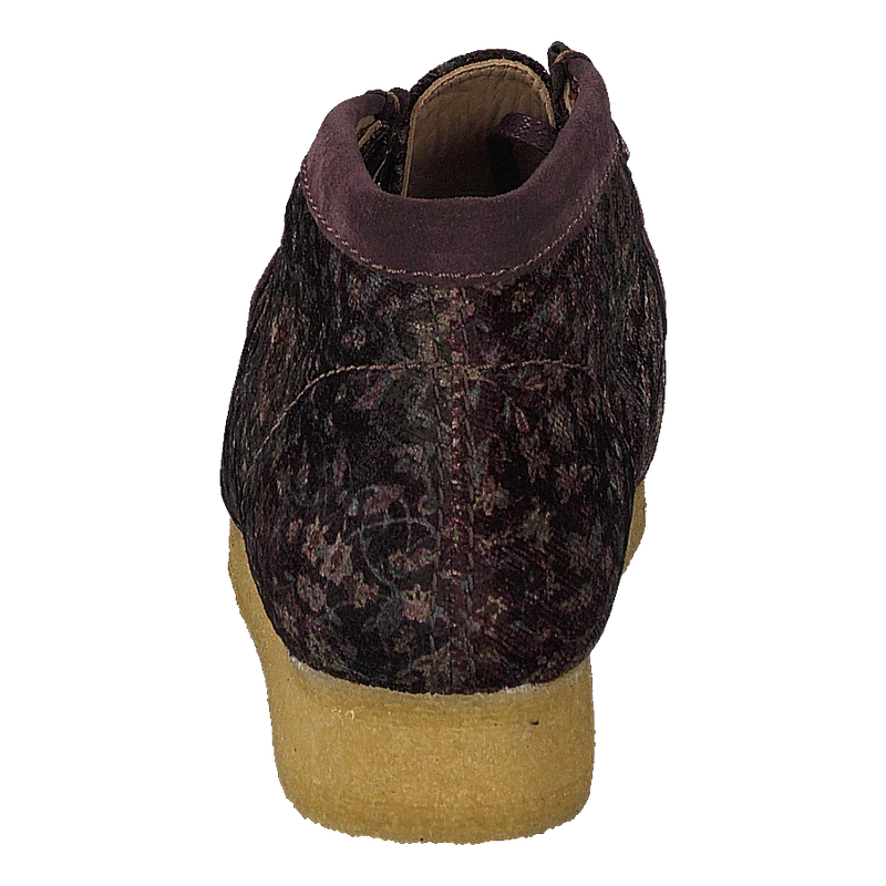 Wallabee Boot Burgundy Velvet