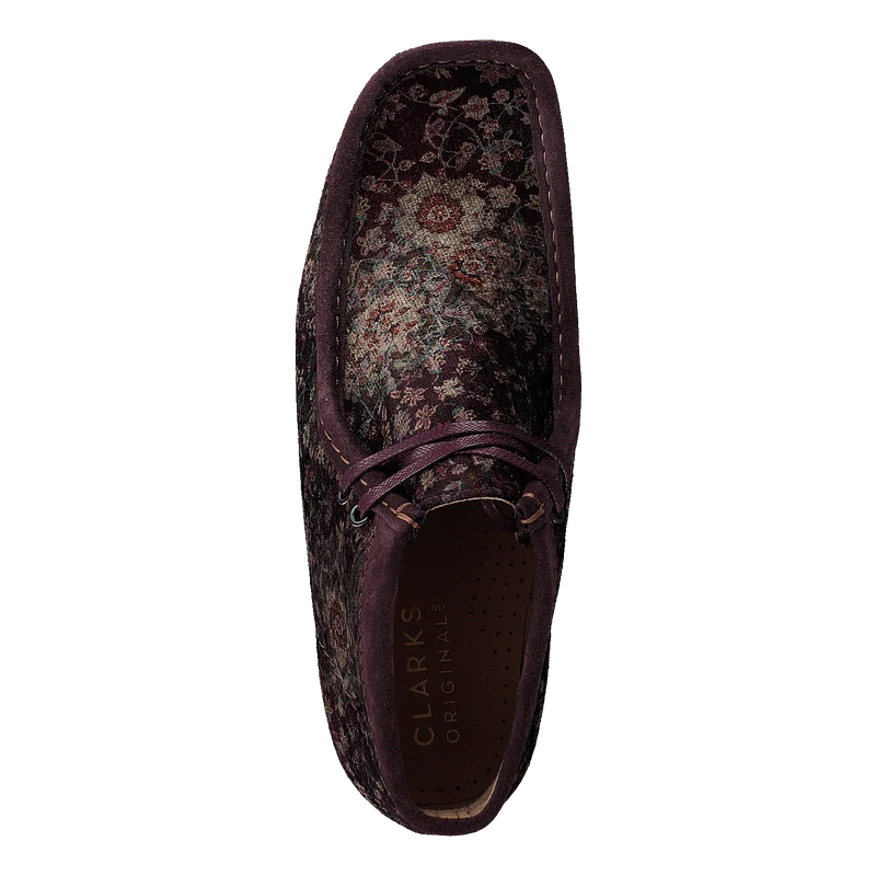 Wallabee Boot Burgundy Velvet