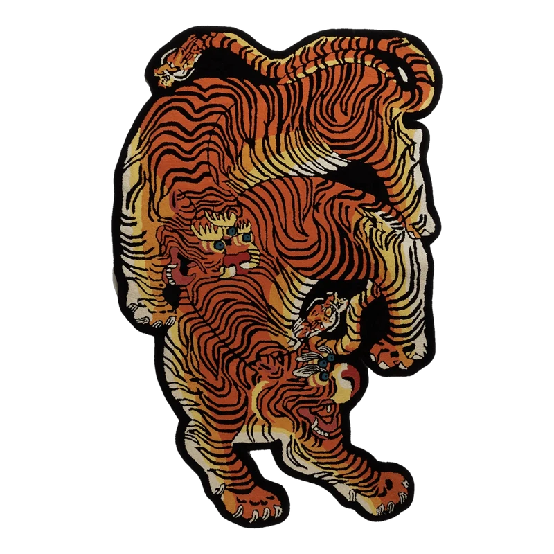 2 Living Tibetan Tiger Rug Han Orange