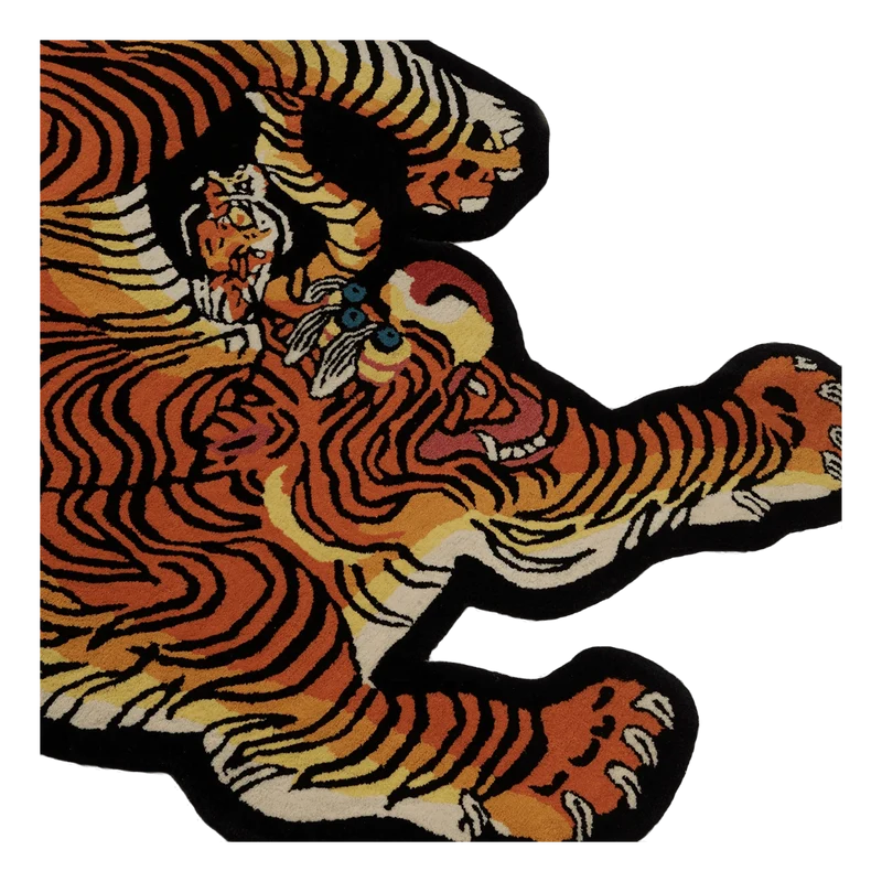2 Living Tibetan Tiger Rug Han Orange