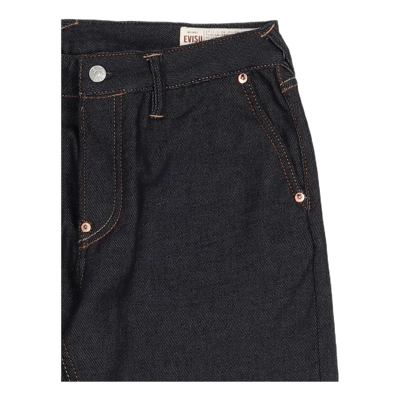 Kamon Applique Pocket Denim Jo Indigo Wash