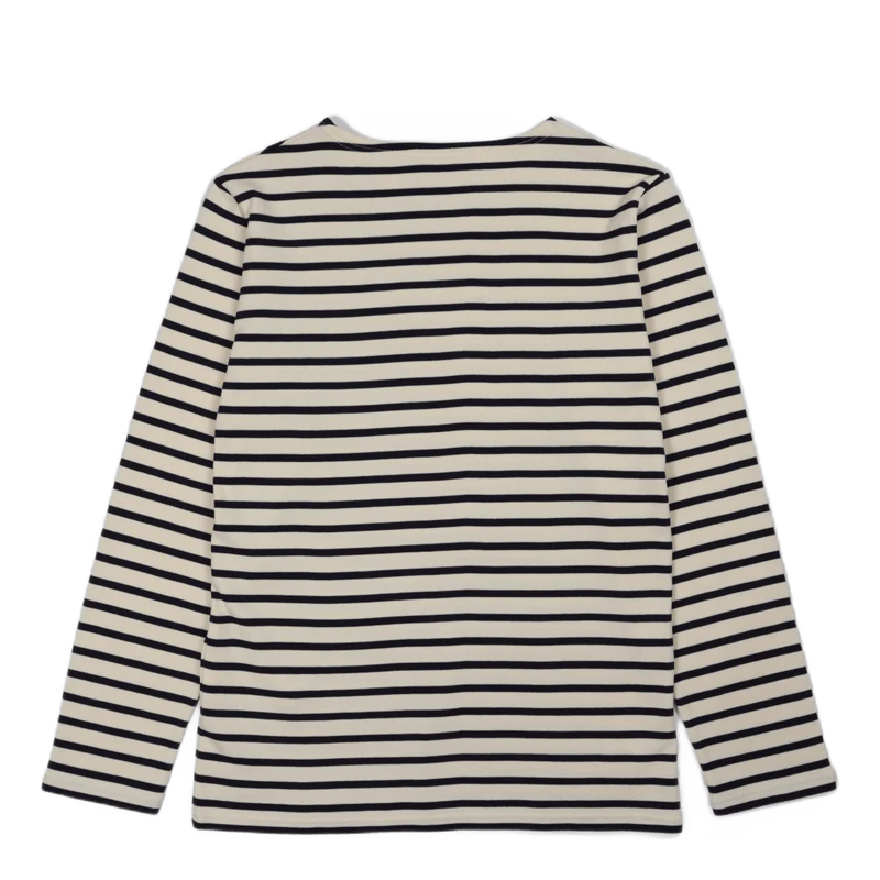 Striped Breton Shirt "houat" Nature/ Navire Navy