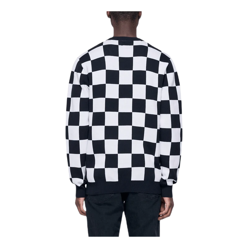 Checker Sweater Black