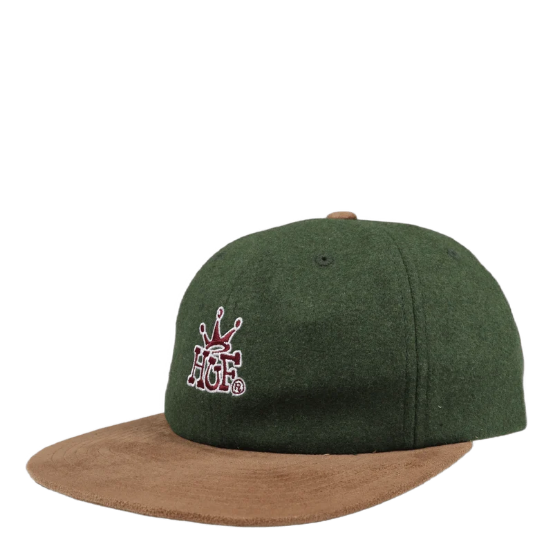 Crown 6 Panel Hat Dark Green