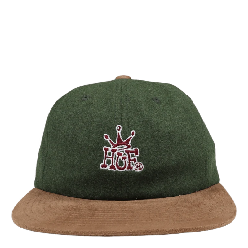 Crown 6 Panel Hat Dark Green