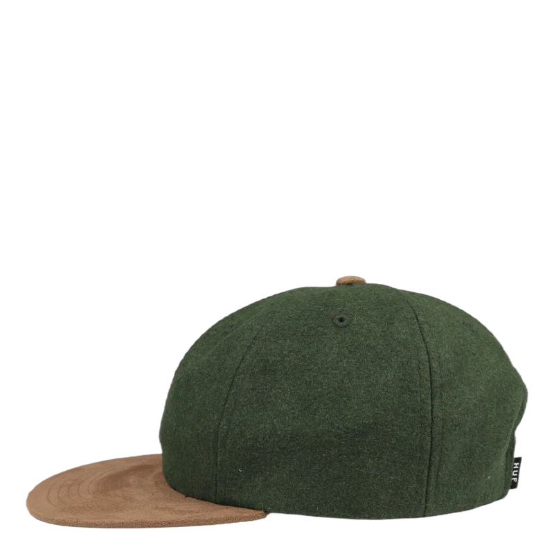 Crown 6 Panel Hat Dark Green