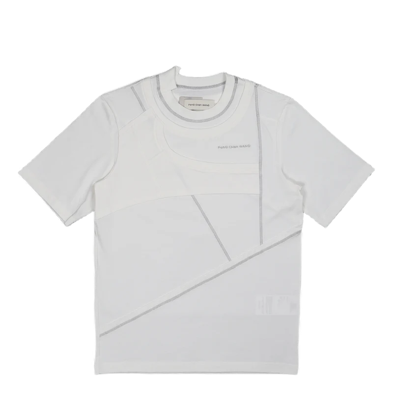 Panelled T-shirt White