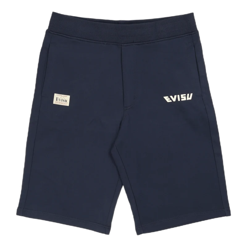 Tie Dye Sweatshorts With Print Dark Navy