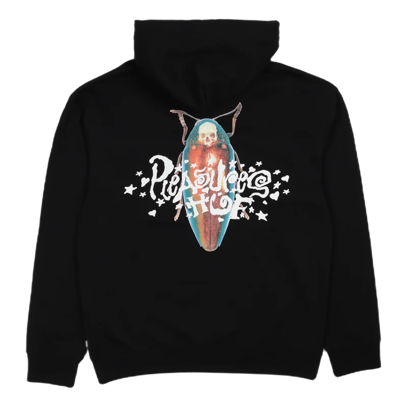HUF X PLEASURES BEETLE P/O HOODIE BLACK