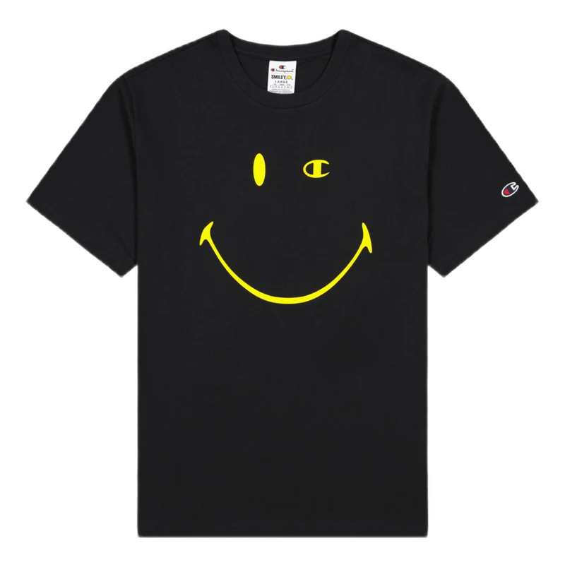 Champion X Smiley - Crewneck T Black Beauty