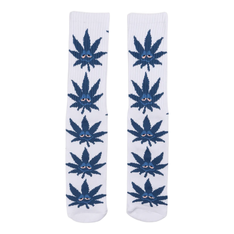 Green Buddy Pl Sock White