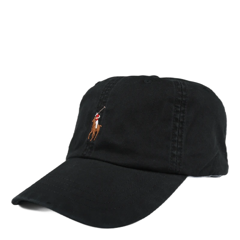 Stretch Cotton Ball Cap Polo Black