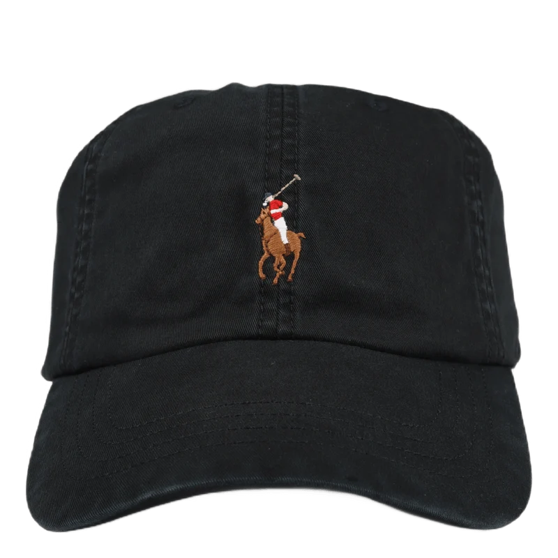 Stretch Cotton Ball Cap Polo Black