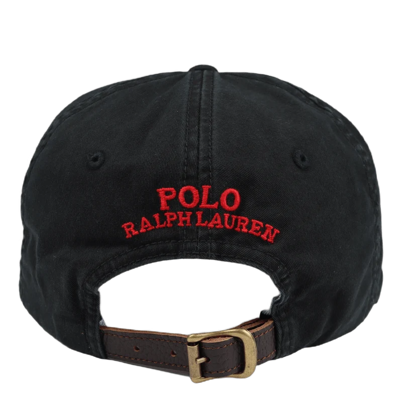 Stretch Cotton Ball Cap Polo Black