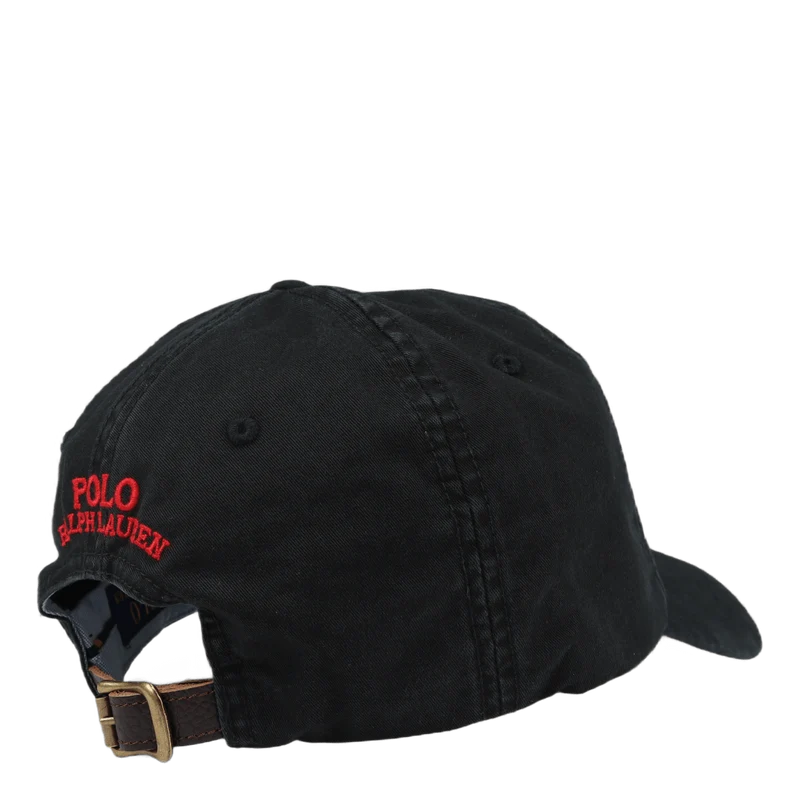 Stretch Cotton Ball Cap Polo Black