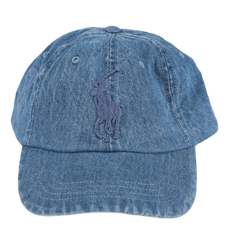 Big Pony Denim Ball Cap Medium Wash