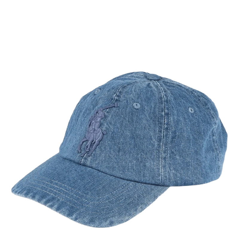 Big Pony Denim Ball Cap Medium Wash