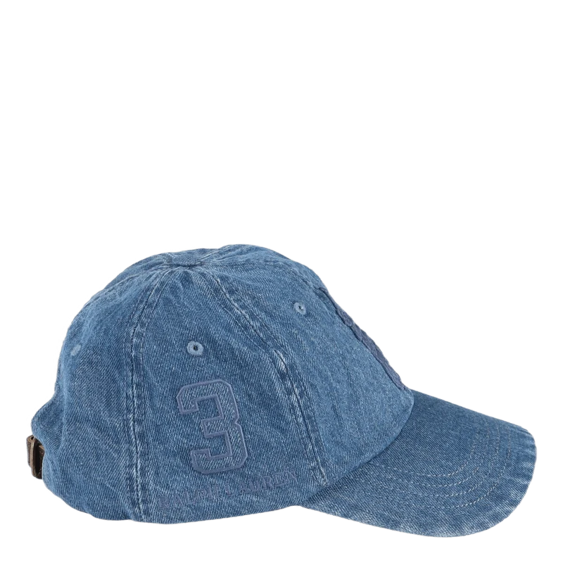 Big Pony Denim Ball Cap Medium Wash