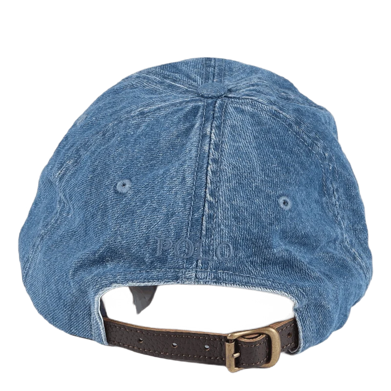 Big Pony Denim Ball Cap Medium Wash