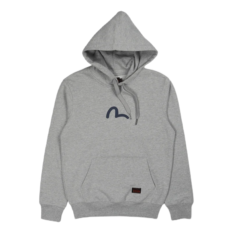 Evisu Basic Hooded Sweatshirt Heather Grey