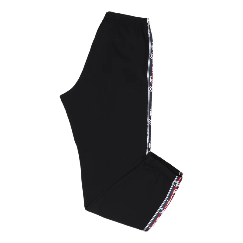 Champion Joggers With Side Log Black