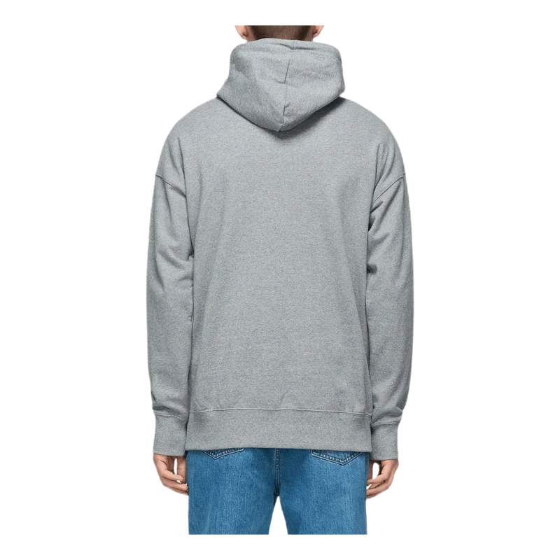 Half Zip Hooded Sweatshirt Gray