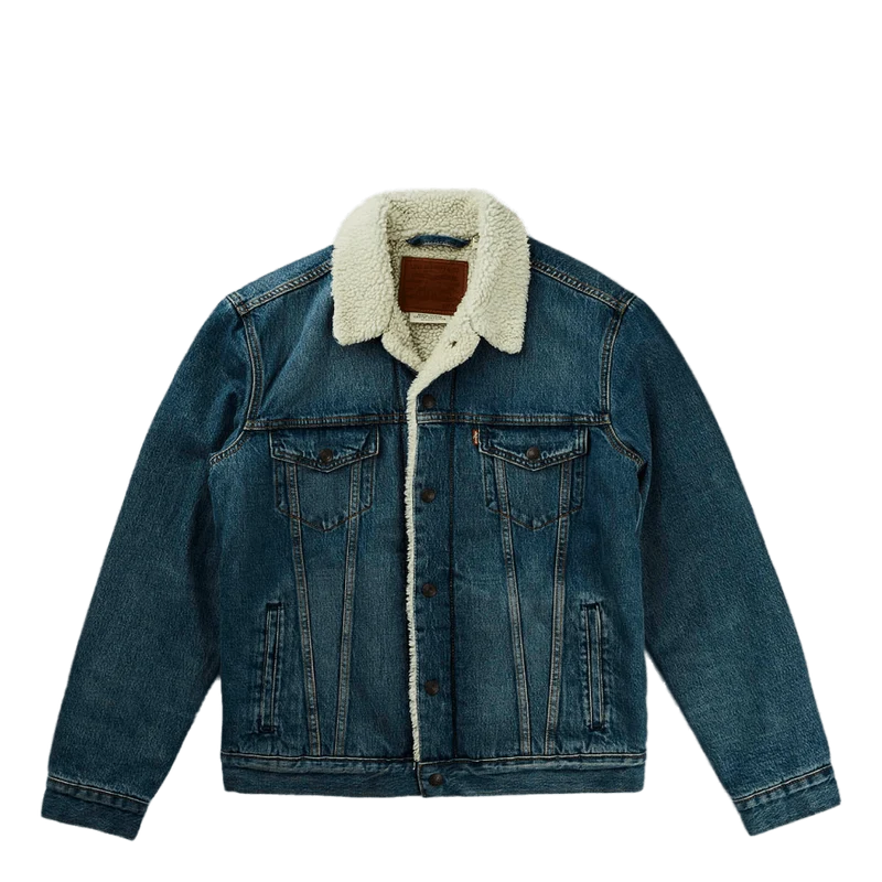 Type 3 Sherpa Trucker Fable Sh Med Indigo - Worn In