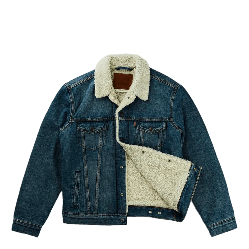 Type 3 Sherpa Trucker Fable Sh Med Indigo - Worn In