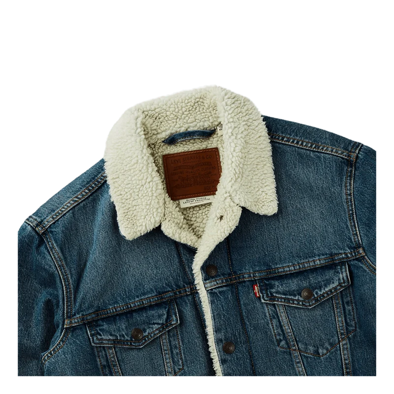 Type 3 Sherpa Trucker Fable Sh Med Indigo - Worn In