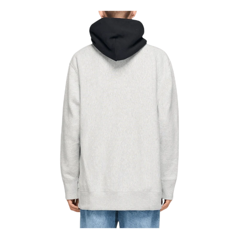 Color Block Hooded Sweatshirt Gray