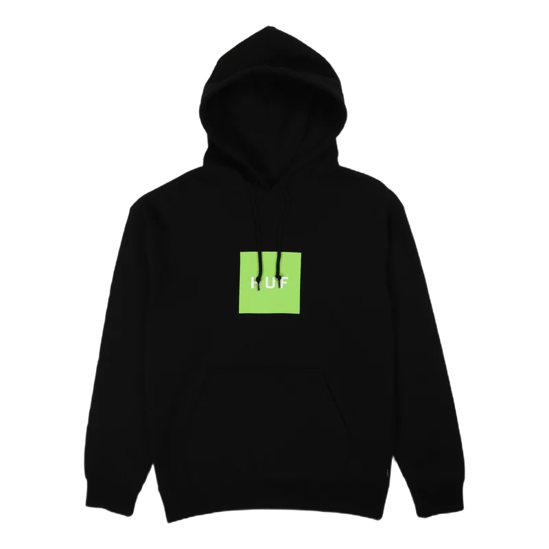 Essentials Box Logo P/o Hoodie Black