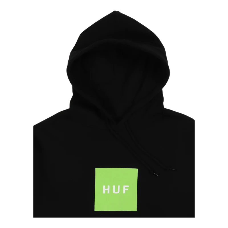 Essentials Box Logo P/o Hoodie Black