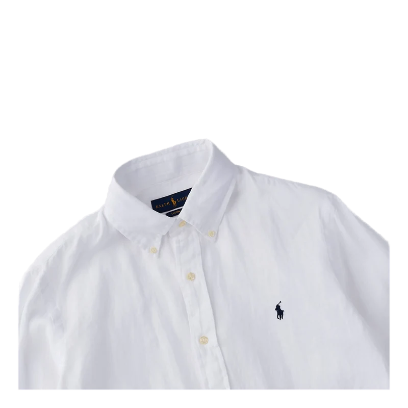 Custom Fit Linen Shirt White