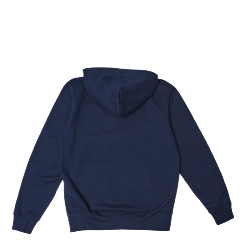 Logo Fleece Hoodie Navy